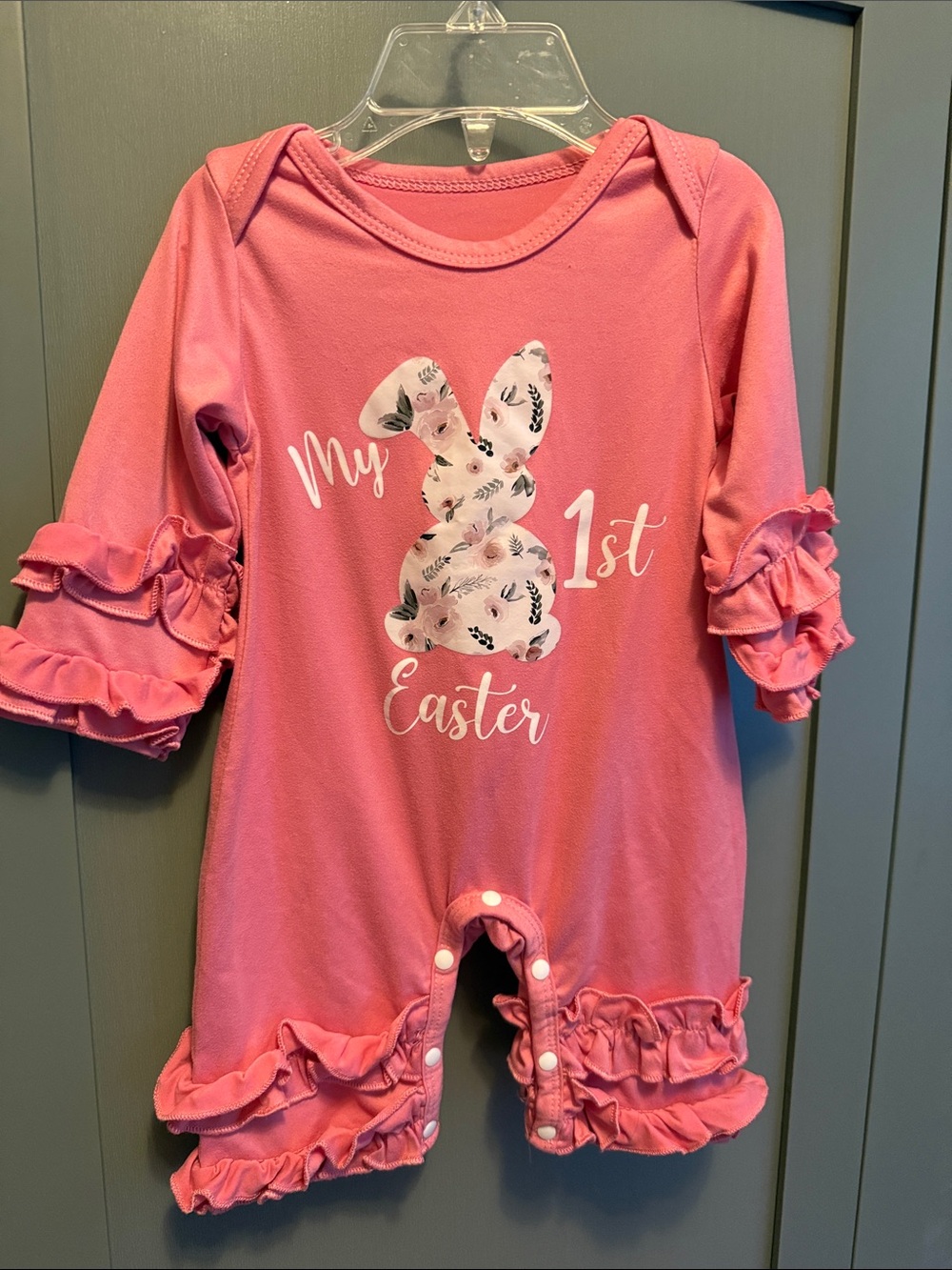 💚💰BOGO FREE Baby Girl My First Easter One Piece Outfit